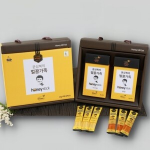 [에덴양봉원] 윤상복의 벌꿀가족 7호 선물세트 (스틱꿀 box*2)